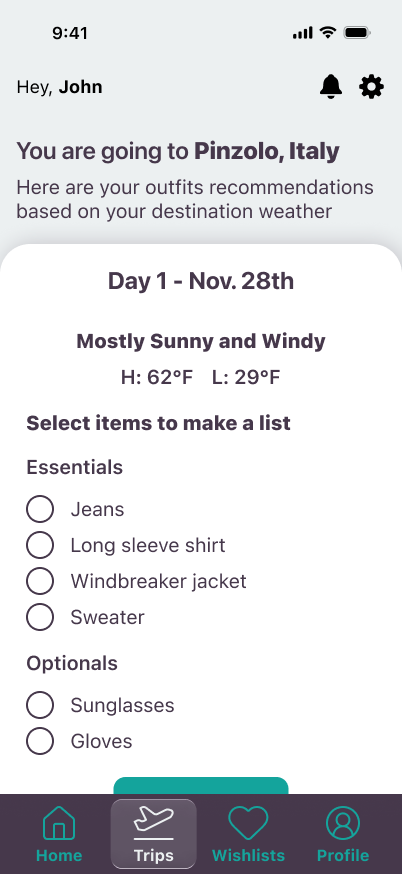 Day 1 page
