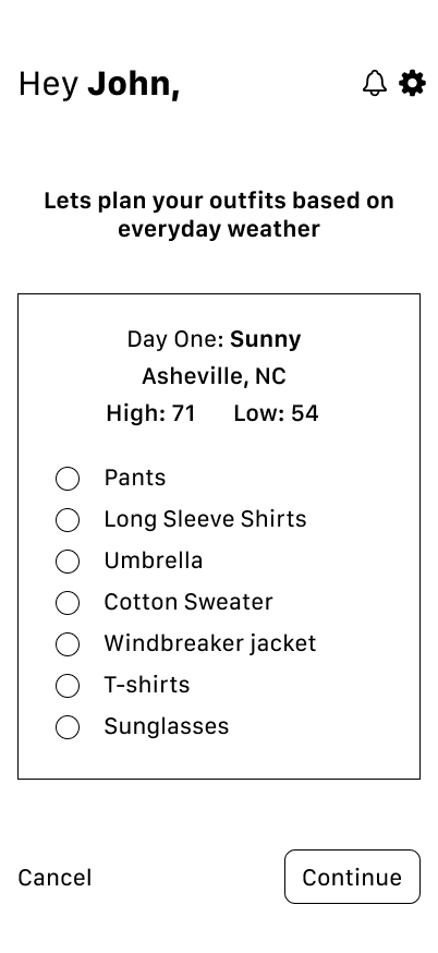 Day 1 page wireframe